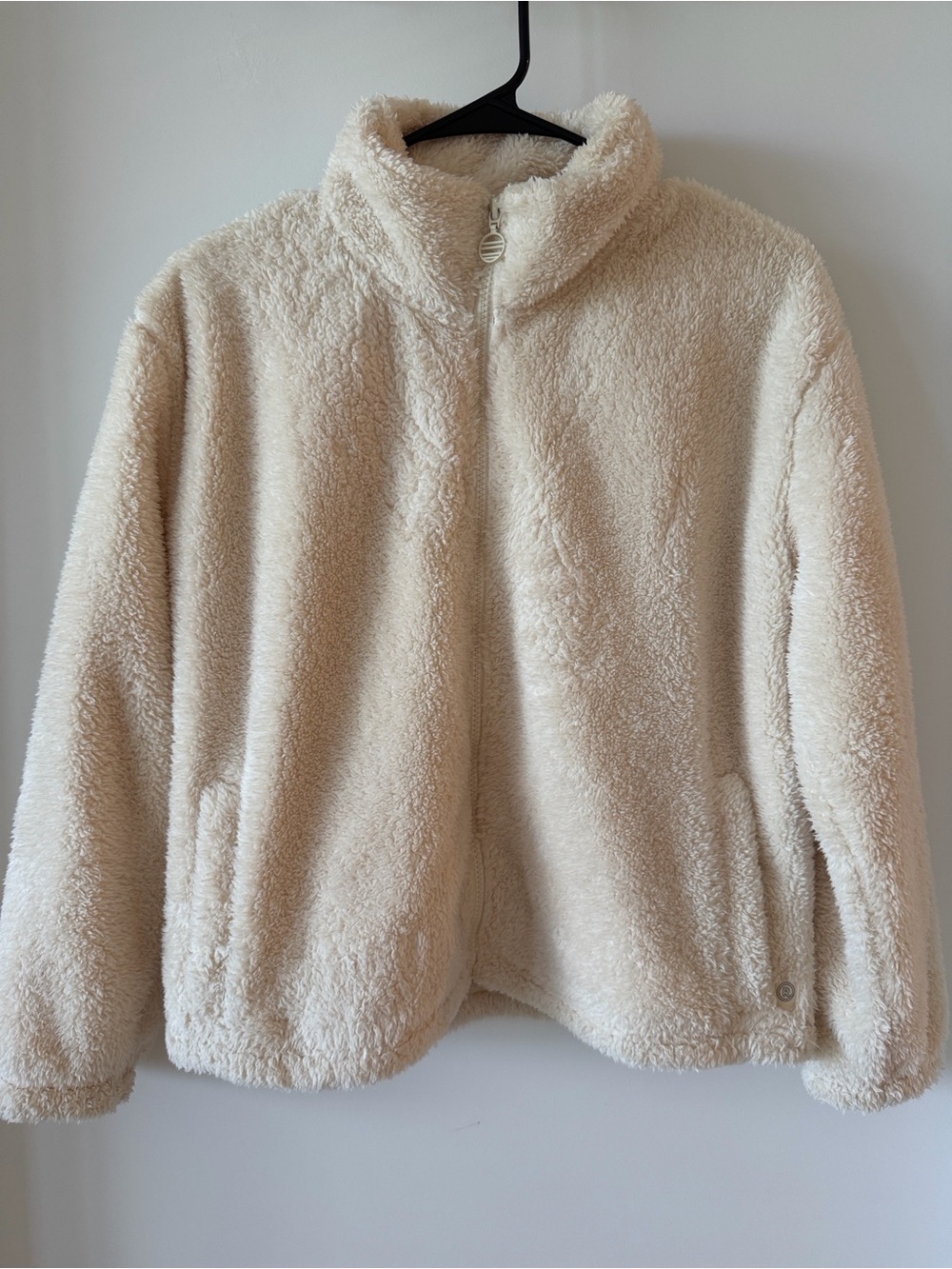 Marine Layer x Lost & Found Vanilla White Sherpa Zip-Up Jacket - Brand New!